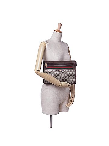 Gucci GG Supreme Web Ophidia Clutch (view 2)