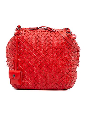 Bottega Veneta Nappa Intrecciato Cube Shoulder Bag (view 1)