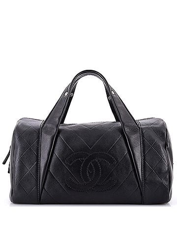 Chanel All Day Long Bowler Bag Chevron Leather Medium (view 1)