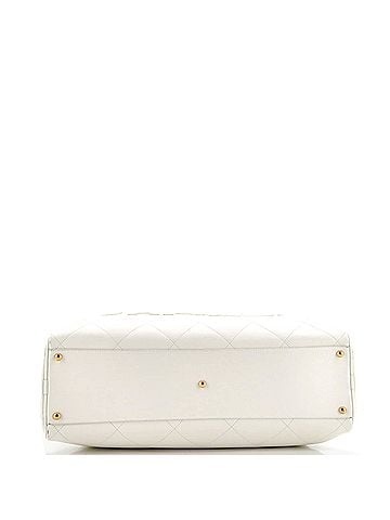 Chanel Logo Bowler Bag Stitched Calfskin Maxi (view 2)