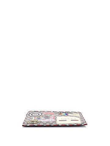 Gucci Courrier Pouch GG Coated Canvas with Applique (view 2)