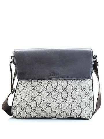 Gucci Flap Messenger Bag GG Coated Canvas with Leather Medium (view 1)