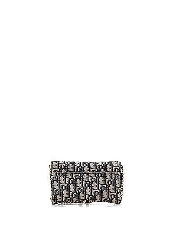 Christian Dior Saddle Chain Wallet Oblique Canvas (view 2)