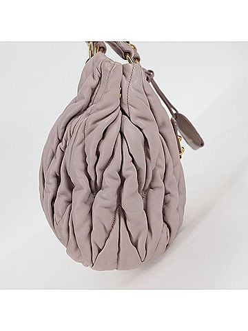 Miu Miu Coffer Pink Leather Handbag (view 2)