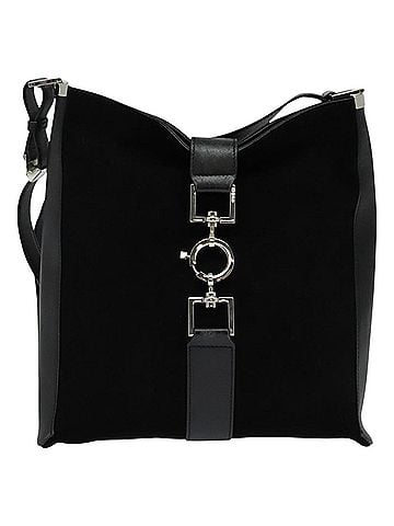 Gucci Jackie Black Suede Shoulder Bag (view 1)