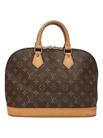 Louis Vuitton Alma Brown Canvas Handbag (view 1)