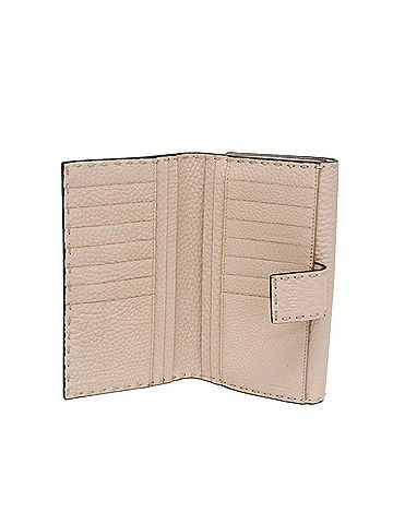 Fendi Selleria Pink Beige Leather Long Wallet (Bi-Fold) (view 2)