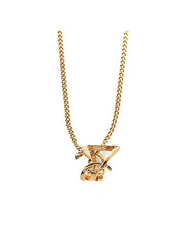 Yves Saint Laurent Gold Metal Necklace (view 1)