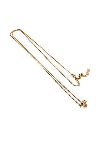 Yves Saint Laurent Gold Metal Necklace (view 2)