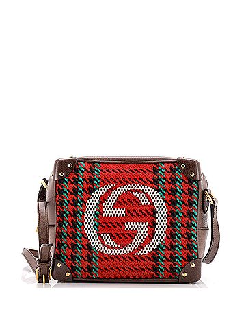 Gucci Trunk Shoulder Bag Houndstooth Tweed (view 1)