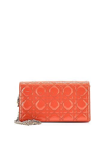 Christian Dior Lady Dior Chain Pouch Cannage Quilt Patent (view 1)