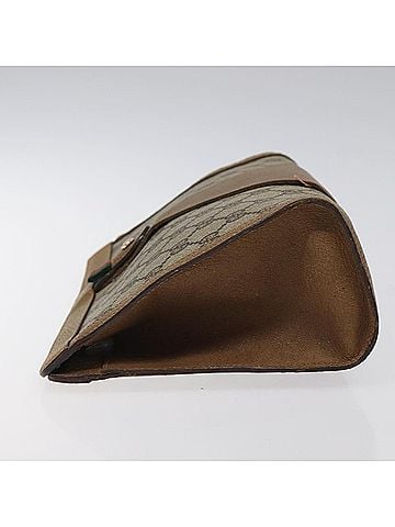 Gucci Ophidia Beige Canvas Clutch Bag (view 2)