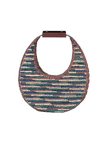 STAUD Women's Moon Raffia Tote Bag (view 1)