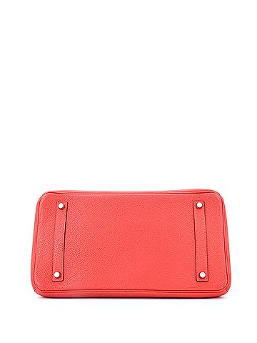 Hermès Birkin Handbag Pink Clemence with Palladium Hardware 35 (view 2)