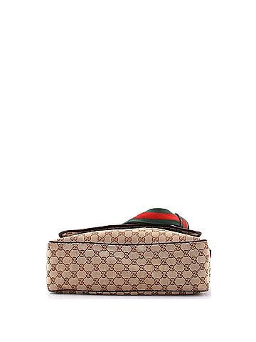 Gucci Web Strap Flap Messenger GG Canvas Medium (view 2)