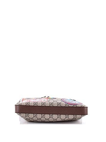 Gucci Courrier Zip Messenger GG Coated Canvas with Applique Medium (view 2)
