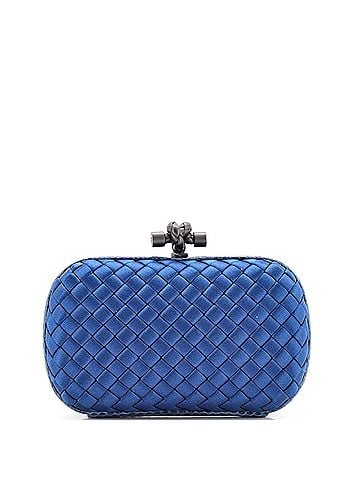 Bottega Veneta Box Knot Clutch Intrecciato Satin Small (view 1)