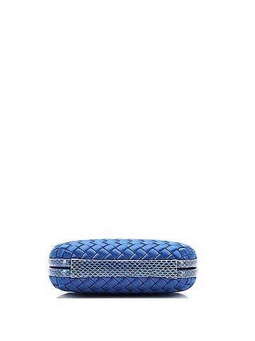 Bottega Veneta Box Knot Clutch Intrecciato Satin Small (view 2)