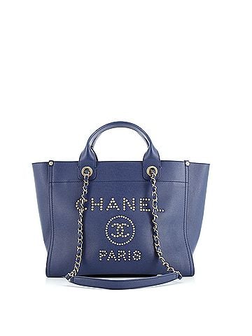 Chanel Deauville Tote Studded Caviar Small (view 1)