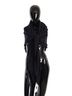 Dolce & Gabbana Basic 100% Silk Solid Black Black Solid Silk Wool Fringe Wrap Women's Scarf One size - photo 3