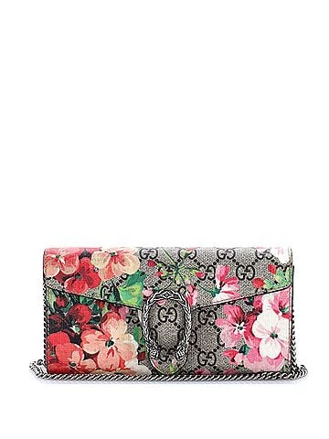 Gucci Dionysus Chain Wallet Blooms Print GG Coated Canvas Long (view 1)