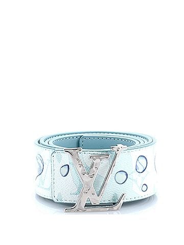 Louis Vuitton LV Initiales Reversible Belt Limited Edition Aquagarden Monogram Canvas Wide (view 1)