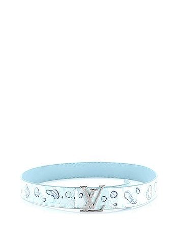 Louis Vuitton LV Initiales Reversible Belt Limited Edition Aquagarden Monogram Canvas Wide (view 2)