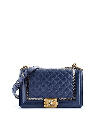 Chanel Jacket Boy Flap Bag Quilted Aged Calfskin Old Medium (view 1)