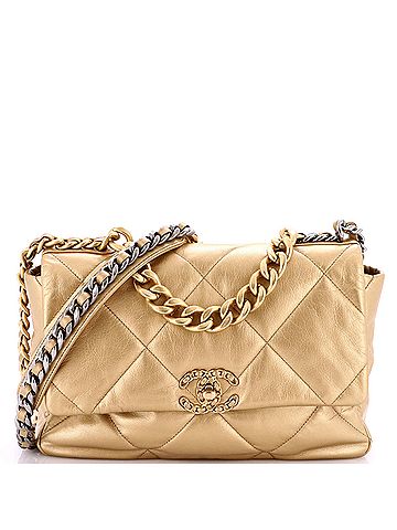Chanel 19 Flap Bag Quilted Leather Large (view 1)