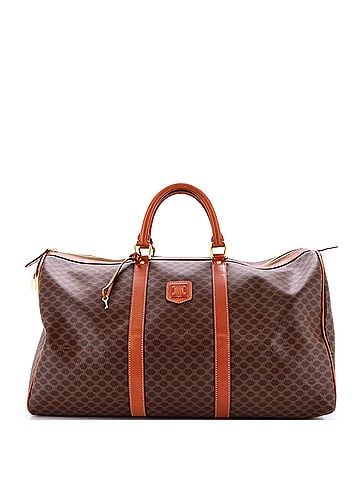 Céline Vintage Duffle Bag Macadam Coated Canvas Large (view 1)