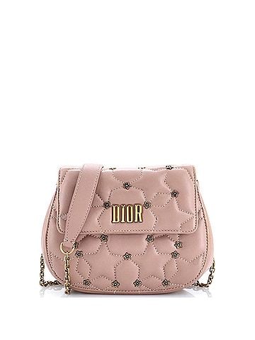 Christian Dior D-Fence Round Clutch with Chain Studded Leather Small (view 1)