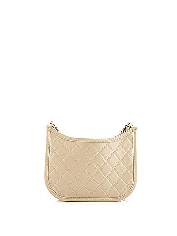 Chanel CC Front Pocket Chain Hobo Quilted Lambskin Medium (view 2)