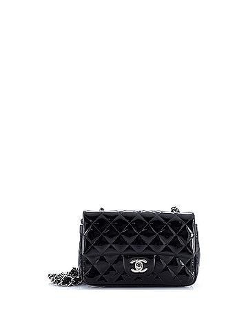 Chanel Classic Single Flap Bag Quilted Patent Mini (view 1)