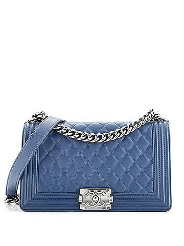 Chanel Boy Flap Bag Quilted Caviar Old Medium (view 1)