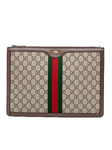 Gucci GG Supreme Ophidia Clutch (view 1)