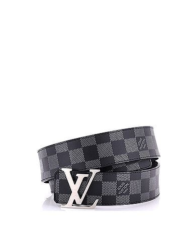 Louis Vuitton LV Initiales Reversible Belt Damier Graphite and Damier Infini Leather Wide (view 1)