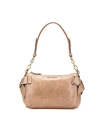 Miu Miu Leather Bow Shoulder Bag (view 1)