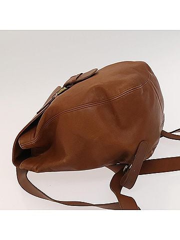 Coach Brown Leather Backpack Bag (view 2)