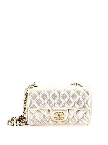 Chanel Classic Single Flap Bag Quilted Metallic Lambskin Mini (view 1)