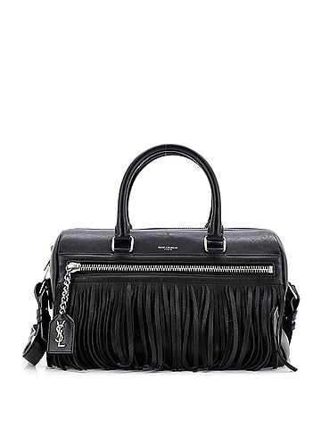 Saint Laurent Classic Duffle Fringe Bag Leather Medium (view 1)