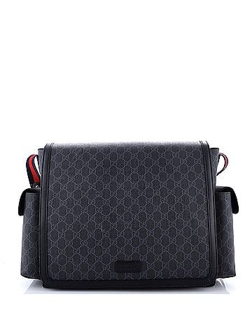 Gucci Web Strap Diaper Bag GG Coated Canvas Small (view 1)