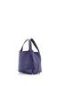 Hermès 100% Leather Blue Black Brown Picotin Lock Bag Tressage Epsom PM One size - photo 3