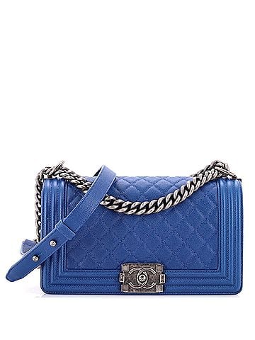 Chanel Boy Flap Bag Quilted Caviar Old Medium (view 1)