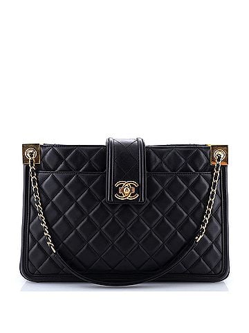 Chanel Elegant CC Tote Quilted Lambskin Large (view 1)