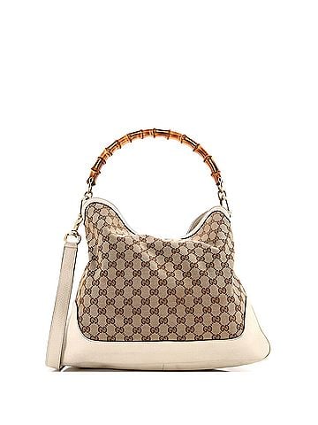 Gucci Diana Bamboo Shoulder Bag GG Canvas Medium (view 1)