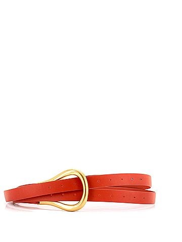 Bottega Veneta Double Strap Horsebit Buckle Belt Leather Wide (view 2)