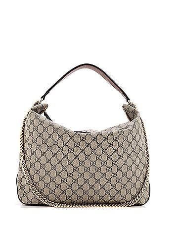 Gucci Chain Hobo GG Coated Canvas Large (view 1)