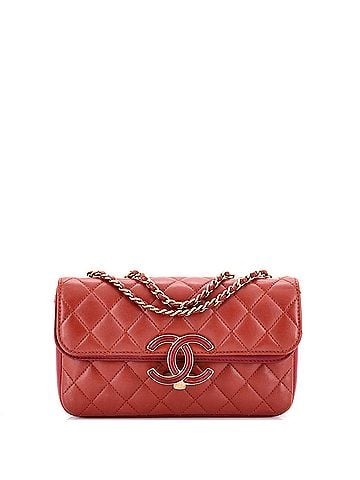 Chanel CC Chic Double Flap Bag Quilted Lambskin Small (view 1)