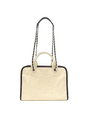 Chanel Black Ivory Caviar Leather Tote Bag (view 1)