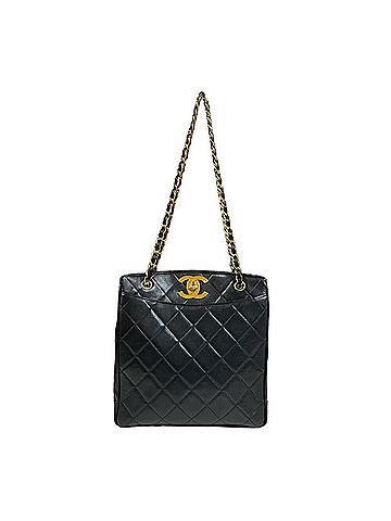Chanel Black Leather Tote Bag (view 1)